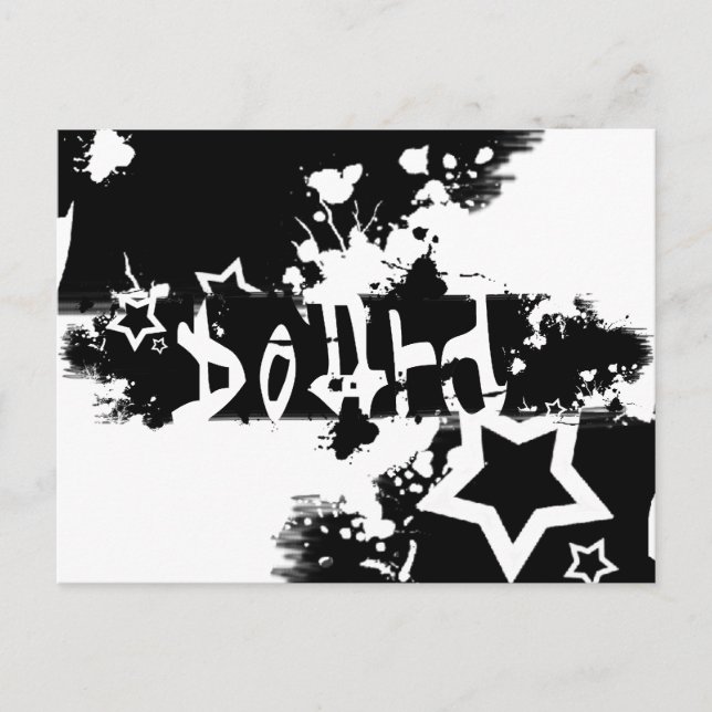 snowboard: skrapa ut vykort (Framsida)