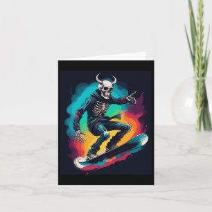 Snowboard Skull Snowboarding Skull Snowboarder Sku Kort