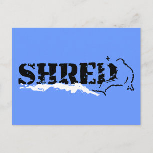 snowboard: skuren vykort