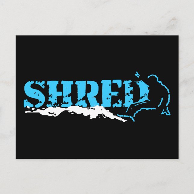 snowboard: skuren vykort (Framsida)