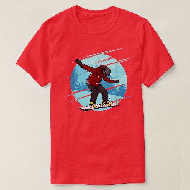 Snowboard Snö T Shirt (Design framsida)