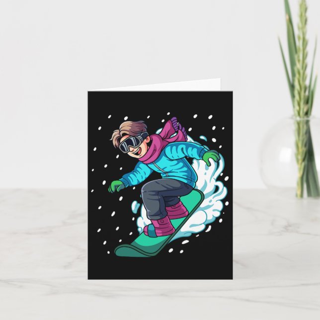 Snowboard-snöbordning 5 kort (Framsida)