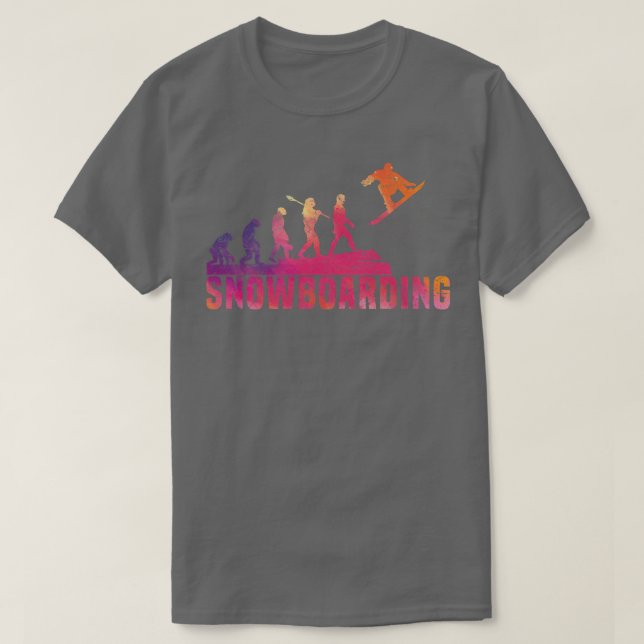 Snowboard Snowboard Evolution Freestyle Snowboa T Shirt (Design framsida)