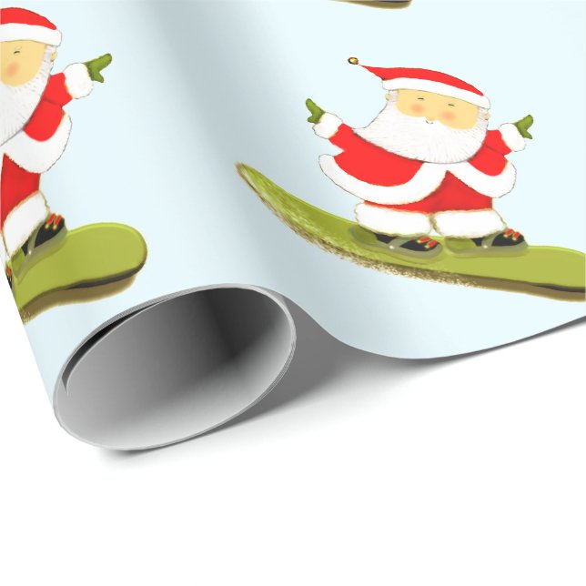 Snowboard Snowboardåkare Holiday Present Presentpapper (Rullad Hörn)