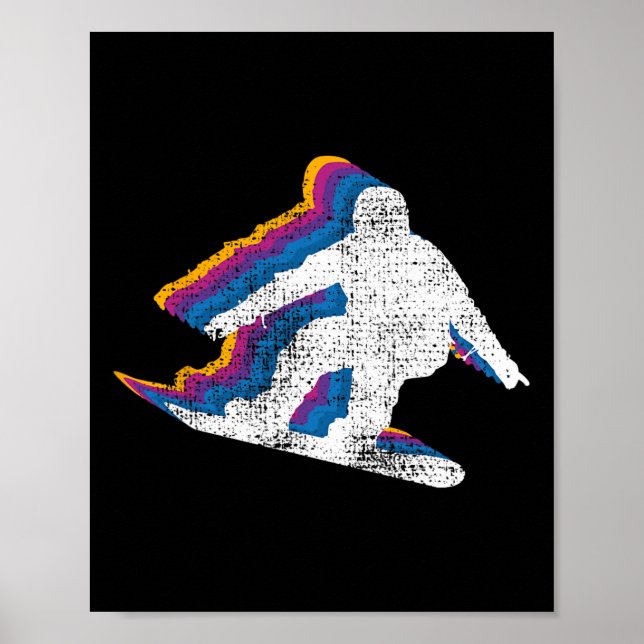 Snowboard Snowboarder Poster (Framsidan)