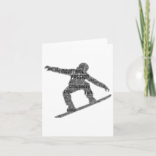 Snowboard Snowboarder Snowboarder Boys Manar Kids Kort