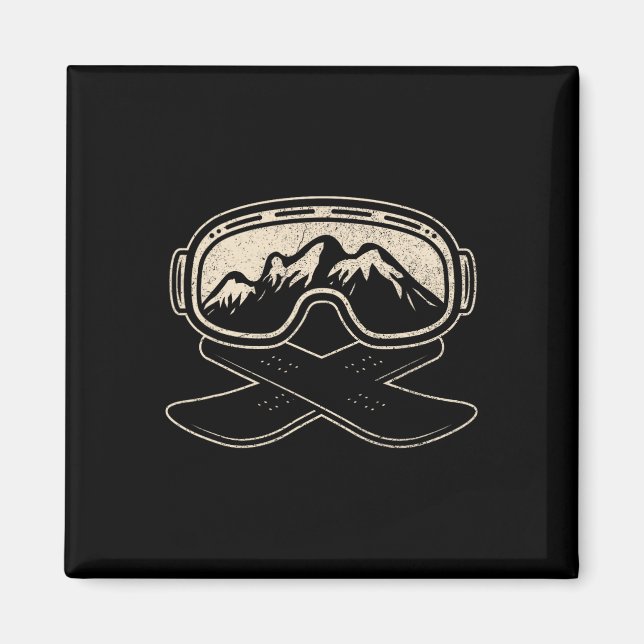 Snowboard Snowboarder Snowboarder Freestyle Magnet (Framsidan)