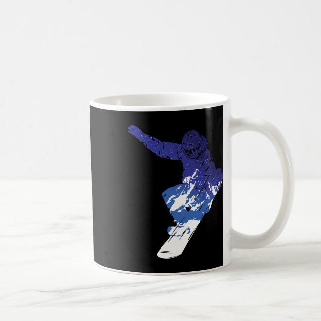 Snowboard Snowboarder Snowboarder Winter Sports S Kaffemugg (Höger)