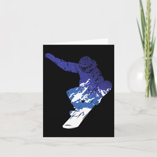 Snowboard Snowboarder Snowboarder Winter Sports S Kort (Framsida)