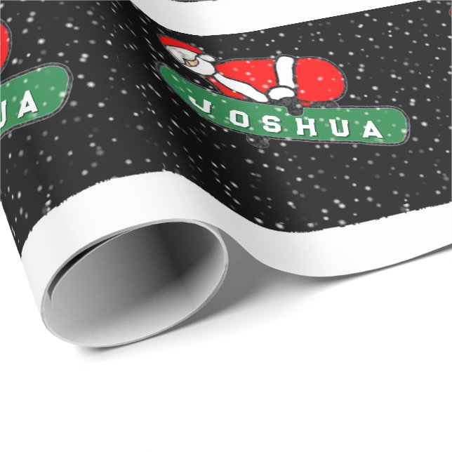 Snowboard Snowboarding Holiday Present Presentpapper (Rullad Hörn)