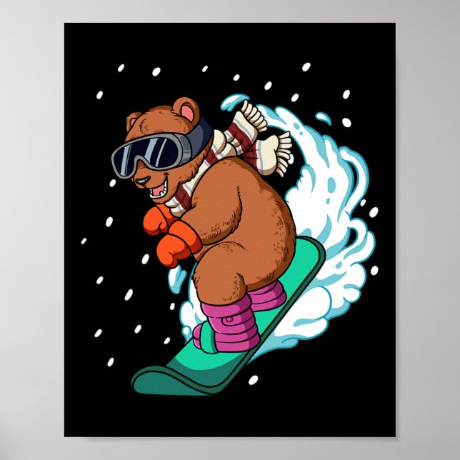 Snowboard Snowboarding Poster (Framsidan)