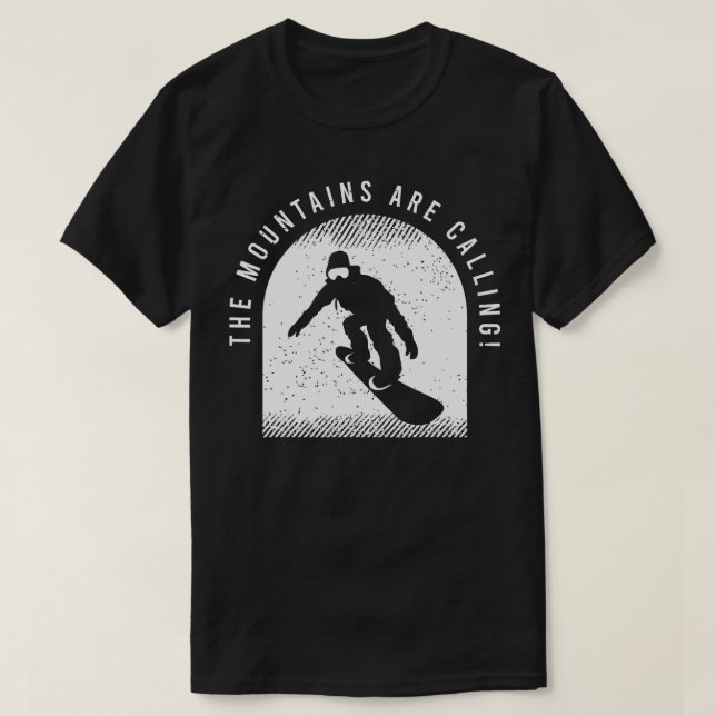 Snowboard som sägs för en Älskare av snöbordning ( T Shirt (Design framsida)