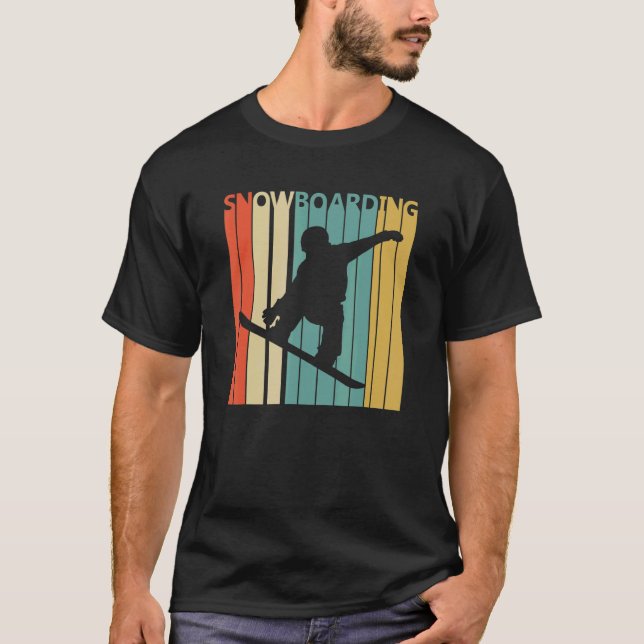Snowboard Sport T Shirt (Framsida)