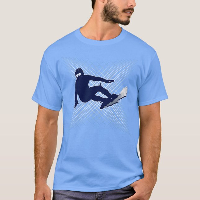 Snowboard Sports Game Manar T-Shirt (Framsida)