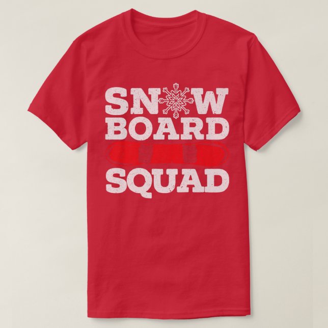 Snowboard Squad Snowboarding Snowboarder Winter Sp T Shirt (Design framsida)