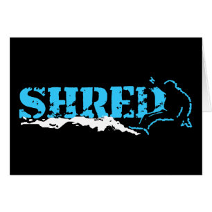 snowboard: strimla hälsningskort