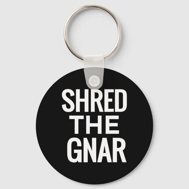 Snowboard T Shirt - Shore Gnar Nyckelring (Framsida)