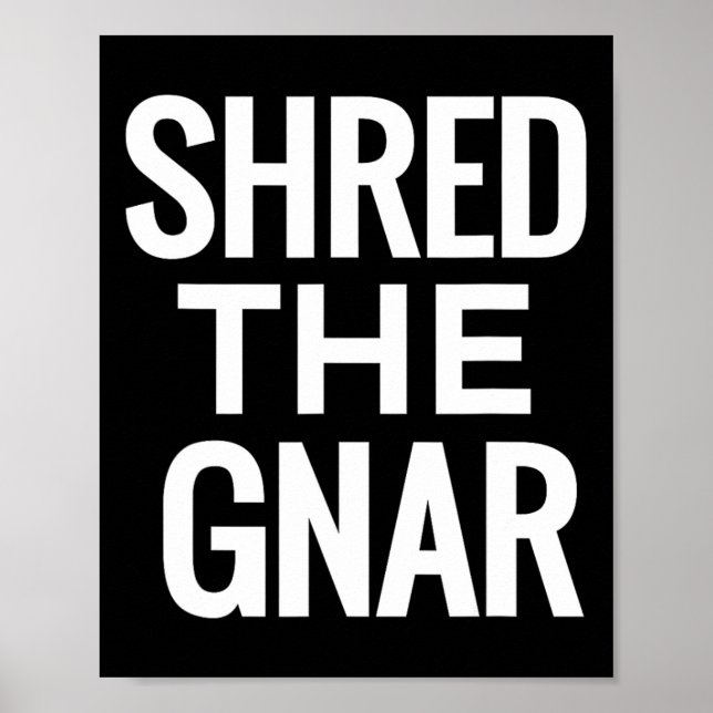 Snowboard T Shirt - Shore Gnar Poster (Framsidan)