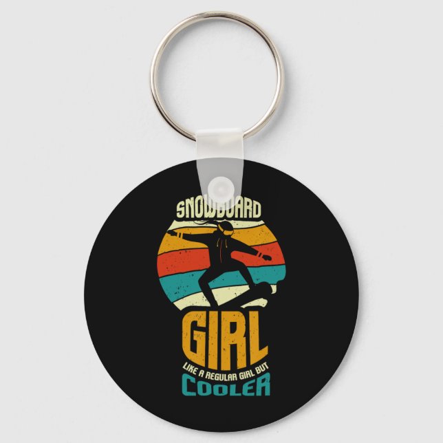 Snowboard-tillbehör för flickor och kvinnor i soll nyckelring (Framsida)