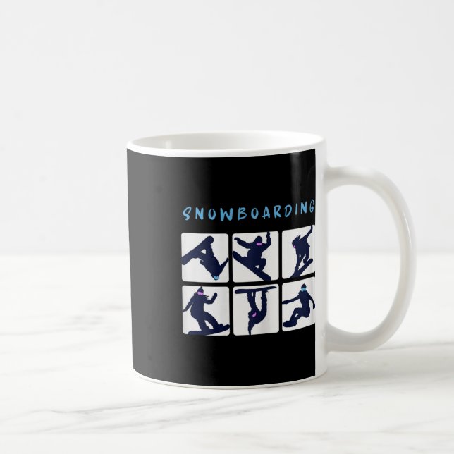 Snowboard Tricks Snowboarding Snowboarder Winter S Kaffemugg (Höger)