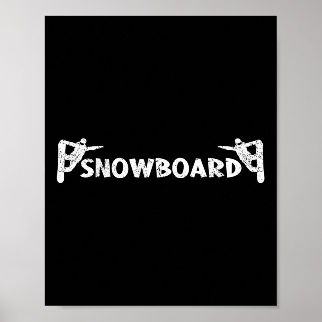 Snowboard, underbart, utsökt Snowboarding Snowb Poster (Framsidan)