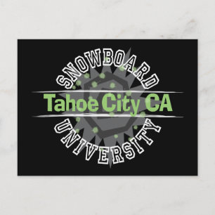 Snowboard Universiteten - Tahoe City CA Vykort