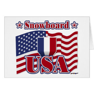 Snowboard USA Hälsningskort