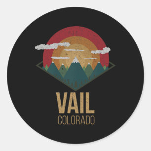 Snowboard Vail Colorado Ski Winter Mountain S Runt Klistermärke