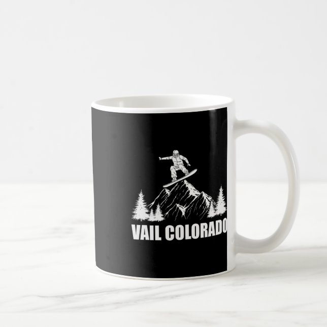 Snowboard Vail Colorado Snowboarding Kaffemugg (Höger)