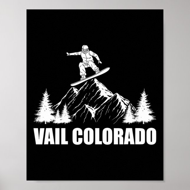 Snowboard Vail Colorado Snowboarding Poster (Framsidan)