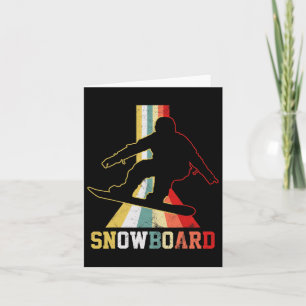 Snowboard Vintage Snowboarding Snowboarder Kort