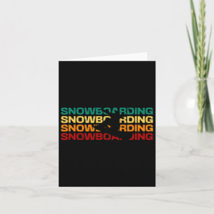 Snowboard Vintage Sunset Winter Sports Alpine Snö Kort