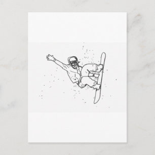 Snowboard Vykort
