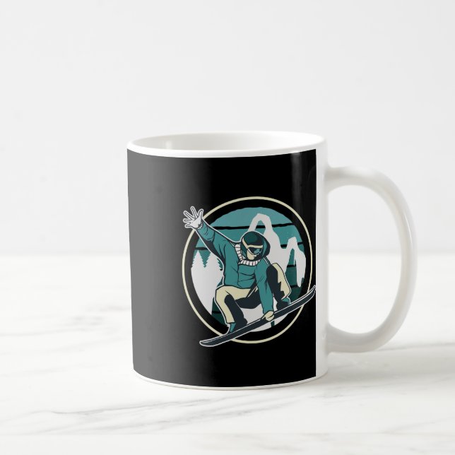 Snowboard Winter Sports Snowboarding Ski Vacation Kaffemugg (Höger)