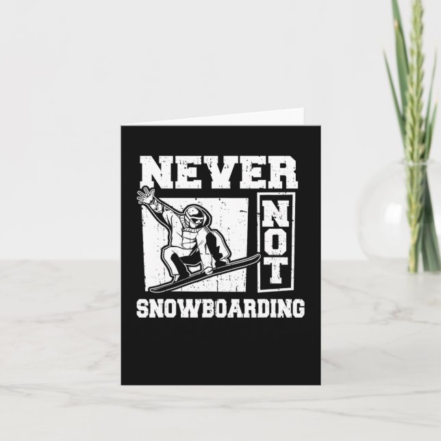 Snowboard Winter Sports - Snowboarding Snowboarder Kort (Framsida)