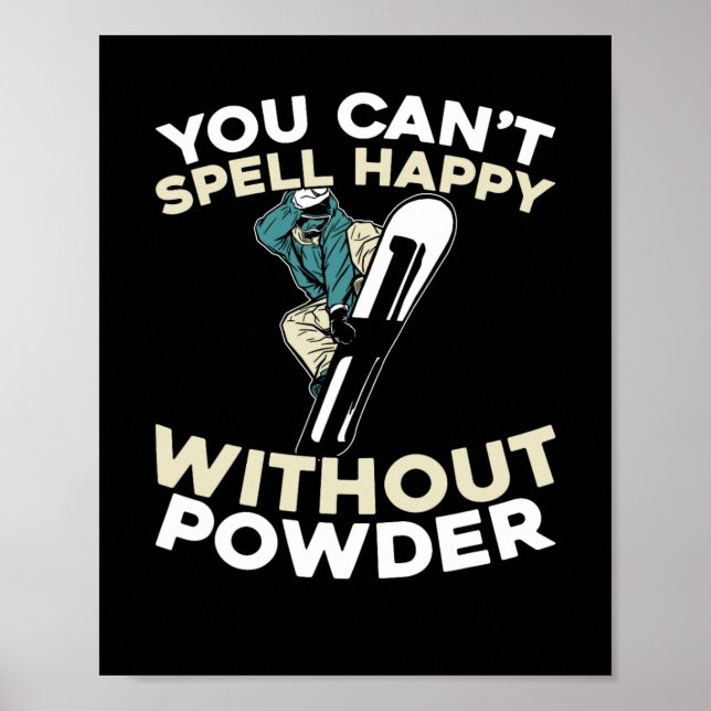 Snowboard Winter Sports - Snowboarding Snowboarder Poster (Framsidan)