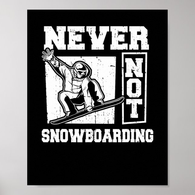 Snowboard Winter Sports - Snowboarding Snowboarder Poster (Framsidan)