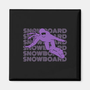 Snowboard Women Snowboarder 2 Magnet