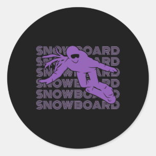 Snowboard Women Snowboarder 2 Runt Klistermärke