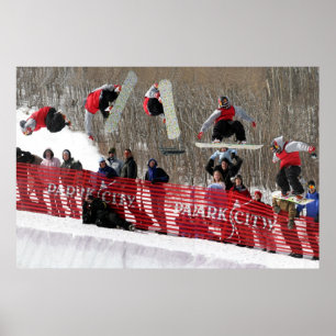Snowboardaffisch Poster