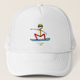 Snowboardåkande Stickman Keps