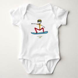Snowboardåkande Stickman T Shirt