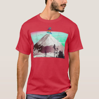 Snowboardåkare, Cool Snowboard Art, Japansk konst T Shirt