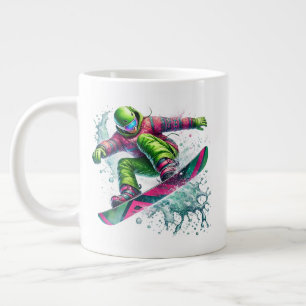 Snowboardåkare Jätte Jumbo Mugg