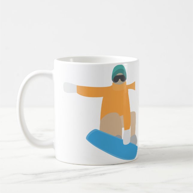 Snowboardåkare Kaffemugg (Vänster)