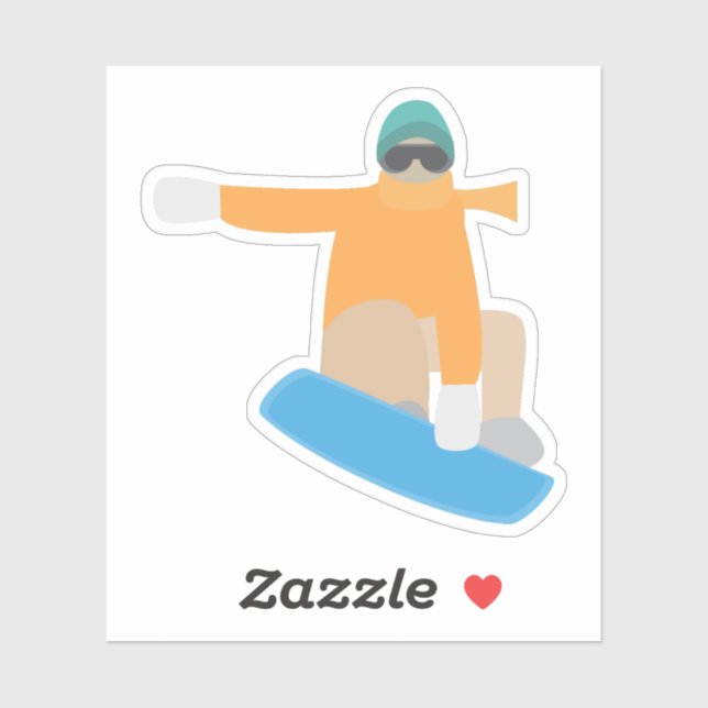 Snowboardåkare Klistermärken (Ark)