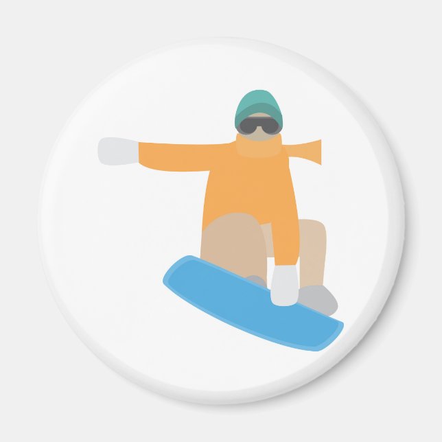 Snowboardåkare Magnet (Framsidan)