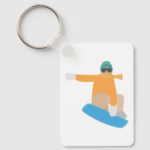 Snowboardåkare Nyckelring