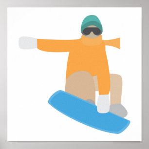 Snowboardåkare Poster