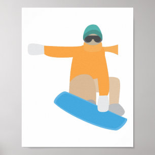 Snowboardåkare Poster
